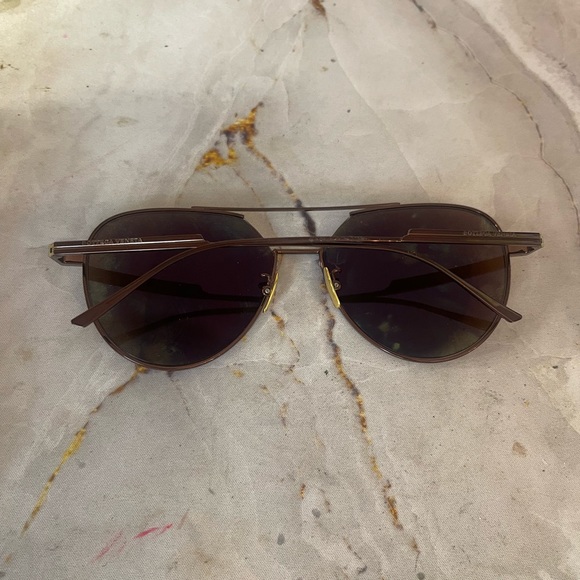 BOTTEGA VENETA BV1013SK 015 Sunglasses 59-16-145 Brown Nickel Plastic Women’s - Picture 3 of 7